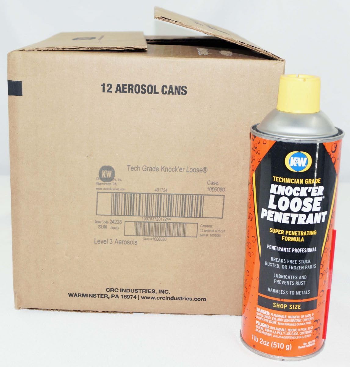 Amazon.com: CRC 401724-12PK Loose Lube (12/18Oz, K&W Knock'Er